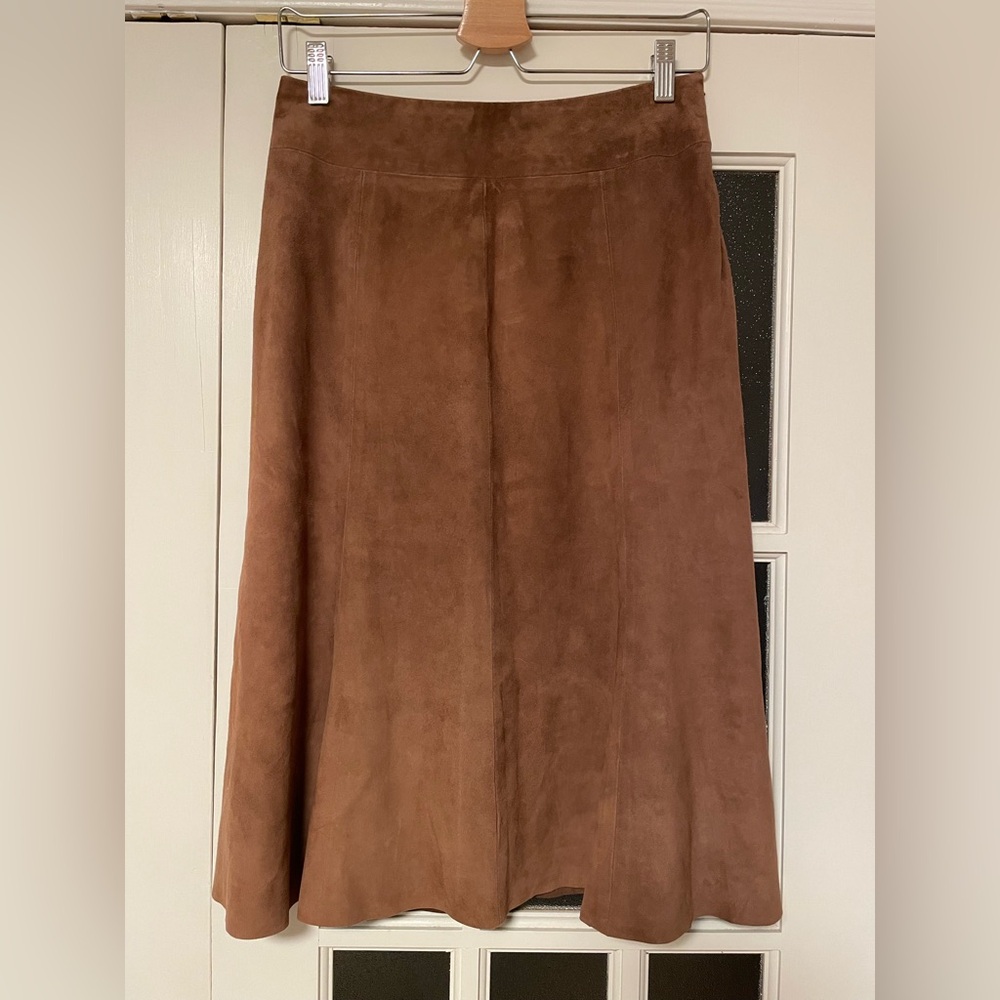Eileen Fisher Suede Skirt